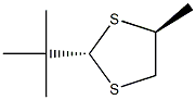 2α-tert-Butyl-4β-methyl-1,3-dithiolane Structure