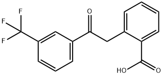 2-[3-(Trifluoromethyl)-β-oxophenethyl]benzoic acid Structure