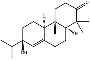 (5β,9β,10α,13R)-13-Hydroxyabiet-8(14)-en-3-one Structure