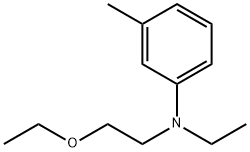 N-에틸-N-(β-에톡시에틸)-m-톨루이딘 구조식 이미지