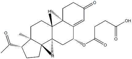 progesterone 6-hemisuccinate Structure