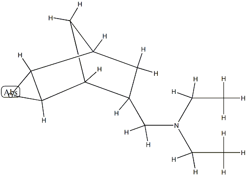 3-Oxatricyclo[3.2.1.02,4]octane-6-methanamine,N,N-diethyl-,(1-alpha-,2-bta-,4-bta-,5-alpha-,6-alpha-)-(9CI) 구조식 이미지