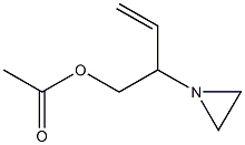 β-Vinyl-1-aziridineethanol acetate 구조식 이미지
