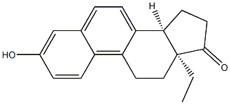 (14β)-13-Ethyl-3-hydroxy-1,3,5,7,9-gonapenten-17-one 구조식 이미지