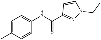 1H-Pyrazole-3-carboxamide,1-ethyl-N-(4-methylphenyl)-(9CI) 구조식 이미지