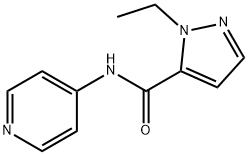 1H-Pyrazole-5-carboxamide,1-ethyl-N-4-pyridinyl-(9CI) 구조식 이미지