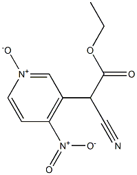 3-Pyridineacetic acid, α-cyano-4-nitro-, ethyl ester, 1-oxide 구조식 이미지