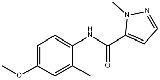 1H-Pyrazole-5-carboxamide,N-(4-methoxy-2-methylphenyl)-1-methyl-(9CI) 구조식 이미지