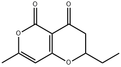 4H,5H-Pyrano[4,3-b]pyran-4,5-dione,2-ethyl-2,3-dihydro-7-methyl-(9CI) 구조식 이미지