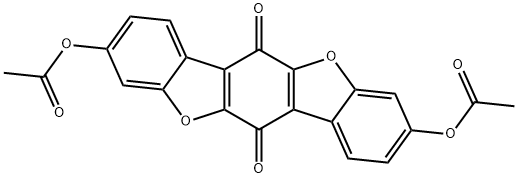 3,9-Bis(acetyloxy)benzo[1,2-b:4,5-b']bisbenzofuran-6,12-dione Structure