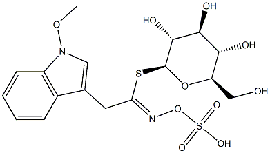 1-메톡시-3-인돌릴메틸글루코시놀레이트 구조식 이미지