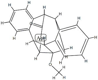 1,2,2a,7,8,12b-Hexahydro-2-methoxy-1,8-(epoxymethano)-2,7-methanodibenzo[a,e]cyclobuta[c]cycloocten-13-one 구조식 이미지