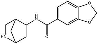 1,3-Benzodioxole-5-carboxamide,N-2-azabicyclo[2.2.1]hept-5-yl-(9CI) Structure