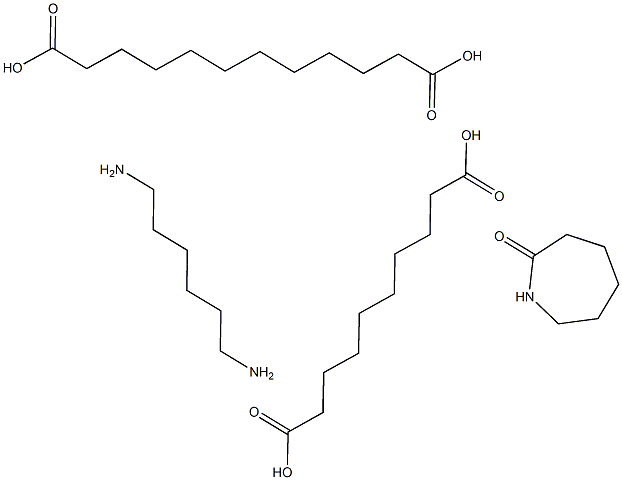 Dodecanedioic acid, polymer with decanedioic acid, hexahydro-2H-azepin-2-one and 1,6-hexanediamine Structure