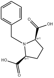 (2S,5R)-1-benzylpyrrolidine-2,5-dicarboxylic acid Structure