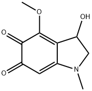 1H-Indole-5,6-dione,2,3-dihydro-3-hydroxy-4-methoxy-1-methyl-(9CI) Structure