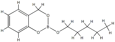2-(펜틸옥시)-4H-1,3,2-벤조디옥사보린 구조식 이미지