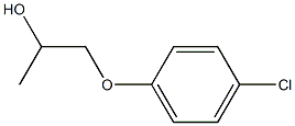 2-Propanol, 1- (4-chlorophenoxy)- Structure