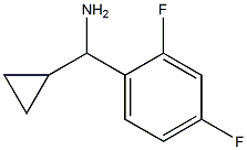 cyclopropyl(2,4-difluorophenyl)methanamine Structure