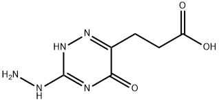 1,2,4-Triazine-6-propanoicacid,3-hydrazino-2,5-dihydro-5-oxo-(9CI) Structure