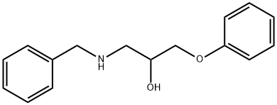 1-Benzylamino-3-phenoxy-propan-2-ol 구조식 이미지