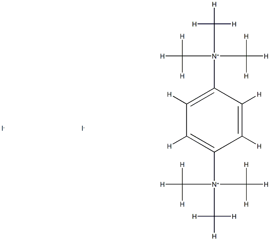 AMMONIUM, p-PHENYLENEBIS(TRIMETHYL-, DIIODIDE 구조식 이미지