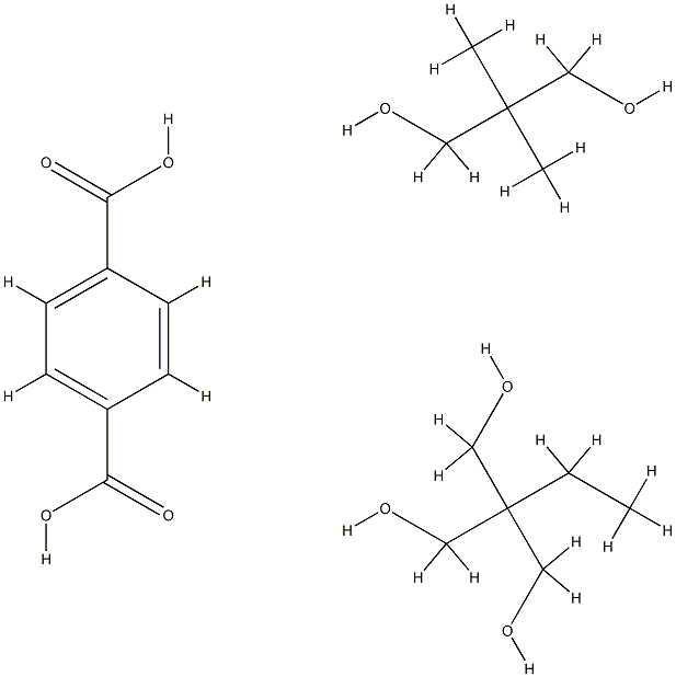 1,4-Benzenedicarboxylic acid, polymer with 2,2-dimethyl-1,3-propanediol and 2-ethyl-2-(hydroxymethyl)-1,3-propanediol Structure