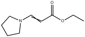 Ethyl trans-3-(1-pyrrolidino)acrylate Structure