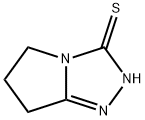 3H-Pyrrolo[2,1-c]-1,2,4-triazole-3-thione,2,5,6,7-tetrahydro-(9CI) Structure