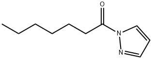 1H-Pyrazole,1-(1-oxoheptyl)-(9CI) Structure