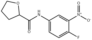 2-Furancarboxamide,N-(4-fluoro-3-nitrophenyl)tetrahydro-(9CI) Structure