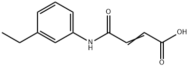 2-Butenoicacid,4-[(3-ethylphenyl)amino]-4-oxo-(9CI) Structure