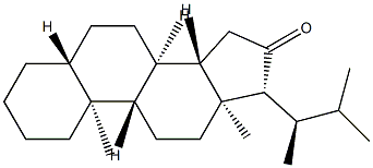 22-Methyl-24-nor-5α-cholan-16-one Structure