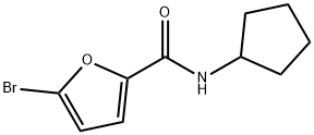 2-Furancarboxamide,5-bromo-N-cyclopentyl-(9CI) Structure