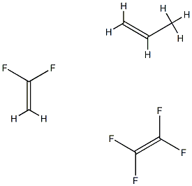 POLY(TETRAFLUOROETHYLENE-CO-VINYLIDENE F LUORIDE-CO-PROPYLENE) Structure