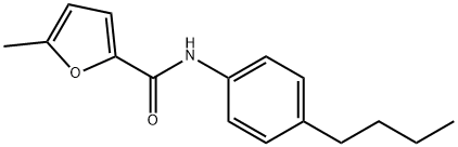 2-Furancarboxamide,N-(4-butylphenyl)-5-methyl-(9CI) Structure