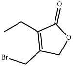 2(5H)-Furanone,4-(bromomethyl)-3-ethyl-(9CI) 구조식 이미지