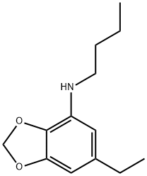 1,3-Benzodioxol-4-amine,N-butyl-6-ethyl-(9CI) Structure