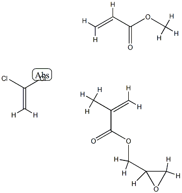 염화비닐리덴,아크릴산메틸,메타크릴산글리시딜폴리머 구조식 이미지