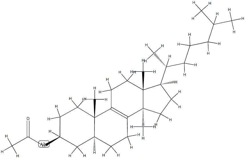 14-메틸-5α-콜레스트-8-엔-3β-올아세테이트 구조식 이미지