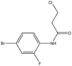 N-(4-BROMO-2-FLUOROPHENYL)-3-CHLOROPROPANAMIDE Structure