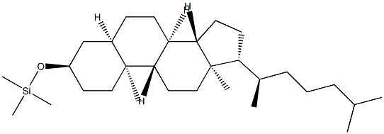 3α-트리메틸실릴옥시-5β-콜레스탄 구조식 이미지