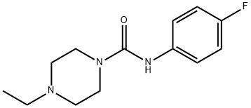 1-Piperazinecarboxamide,4-ethyl-N-(4-fluorophenyl)-(9CI) Structure