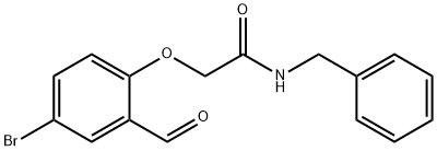 N-benzyl-2-(4-bromo-2-formylphenoxy)acetamide Structure