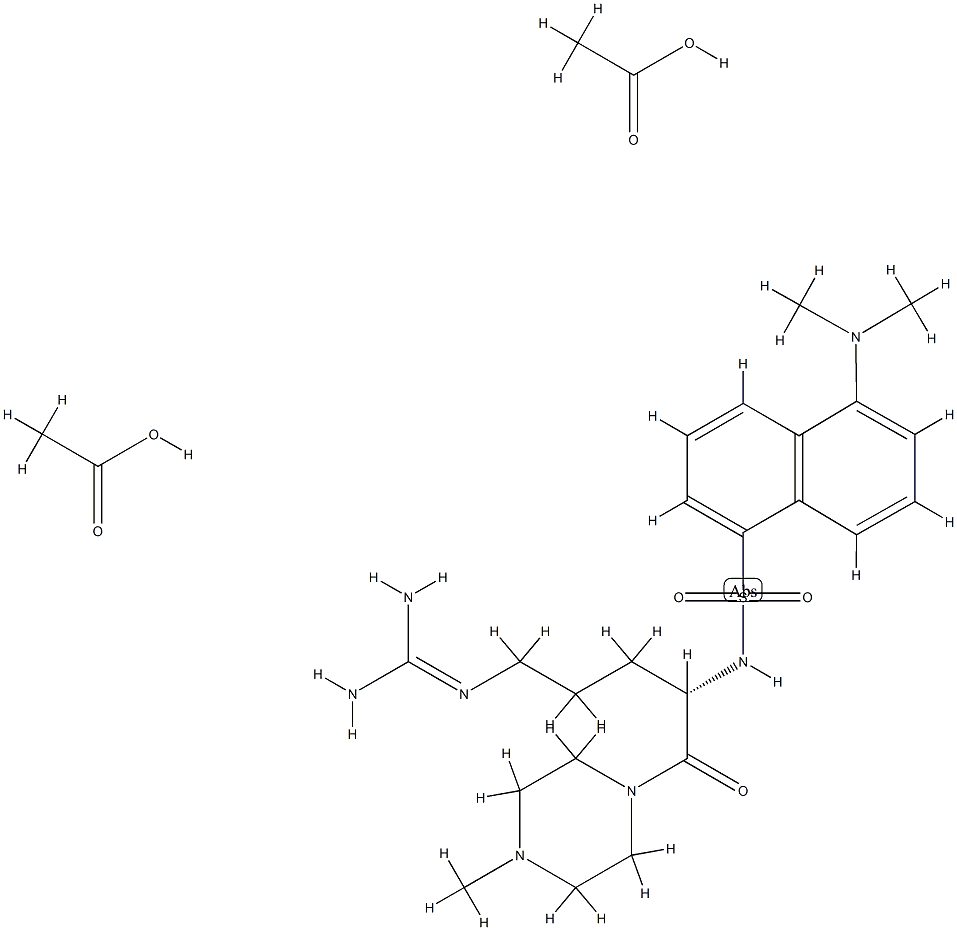 단실-아르기닌-메틸피페리딘아미드 구조식 이미지