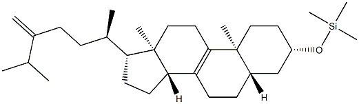 3β-(Trimethylsiloxy)-5α-ergosta-8,24(28)-diene Structure