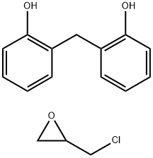 Phenol, 2,2-methylenebis-, polymer with (chloromethyl)oxirane Structure