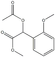 α-Acetyloxy-2-methoxybenzeneacetic acid methyl ester 구조식 이미지