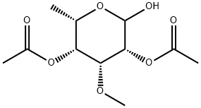 6-데옥시-3-O-메틸-L-탈로피라노스2,4-디아세테이트 구조식 이미지