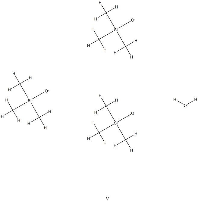 Vanadinic acid tris(trimethylsilyl) ester Structure